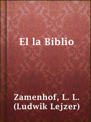 cover image of El la Biblio